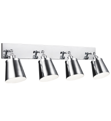  60 Watt Medium E26  Chrome Metal Wall Sconce (S08204CH) - Matteo