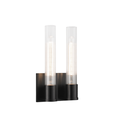  40 Watt Medium E26  Oxidized Black Aluminum Wall Sconce (S08502OB) - Matteo