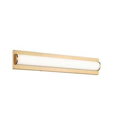 24 Watt LED Aged Gold Brass Metal VANITY (S08924AG) - Matteo 24 Watt LED Aged Gold Brass Metal VANITY (S08924AG) - Matteo