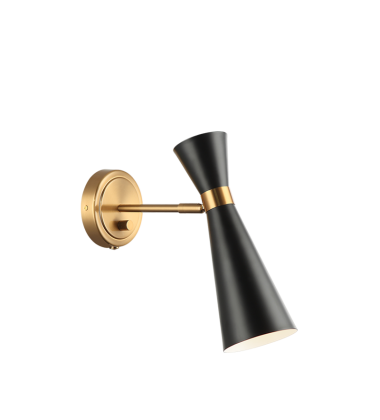 60 Watt Medium E26 Black Metal Wall Sconce (S09611AGBK) - Matteo 60 Watt Medium E26 Black Metal Wall Sconce (S09611AGBK) - Matteo