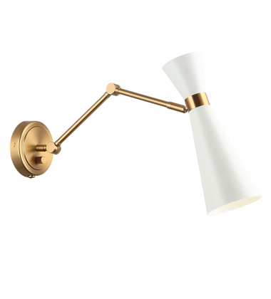 60 Watt Medium E26 White Metal Wall Sconce (S09621AGWH) - Matteo 60 Watt Medium E26 White Metal Wall Sconce (S09621AGWH) - Matteo