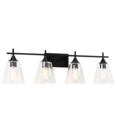  60 Watt Medium E26  Black Metal Wall Sconce (S09804BK) - Matteo