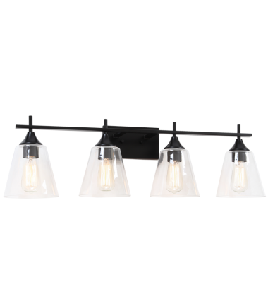 60 Watt Medium E26 Black Metal Wall Sconce (S09804BK) - Matteo 60 Watt Medium E26 Black Metal Wall Sconce (S09804BK) - Matteo