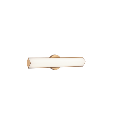 16W LED Aged Gold Brass Metal VANITY (S09918AG) - Matteo 16W LED Aged Gold Brass Metal VANITY (S09918AG) - Matteo