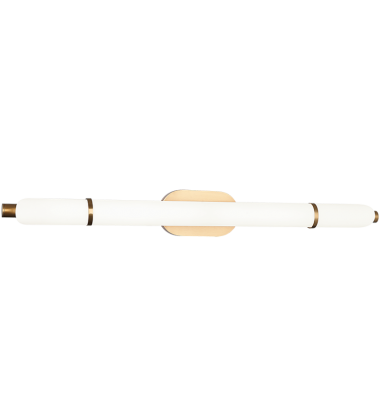 16W LED Aged Gold Brass Metal VANITY (S10436AG) - Matteo 16W LED Aged Gold Brass Metal VANITY (S10436AG) - Matteo