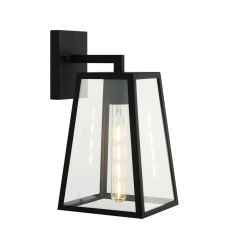  1 x 60W Medium Base-E26 120V Matte Black Metal Wall Sconce (S11302MB) - Matteo