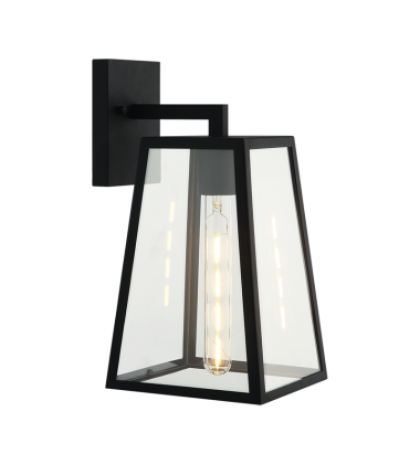1 x 60W Medium Base-E26 120V Matte Black Metal Wall Sconce (S11302MB) - Matteo 1 x 60W Medium Base-E26 120V Matte Black Metal Wall Sconce (S11302MB) - Matteo