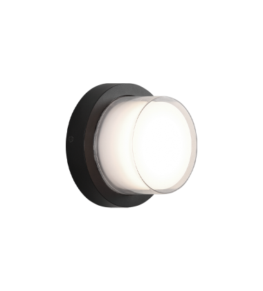  8.5W LED Matte Black Metal Wall Sconce (S11401MB) - Matteo