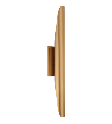  40 Watt Candelabra E12  Aged Gold Brass Metal Wall Sconce (W32422AG) - Matteo