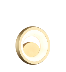 13W LED Brushed Gold Metal Wall Sconce (W32708BG) - Matteo 13W LED Brushed Gold Metal Wall Sconce (W32708BG) - Matteo