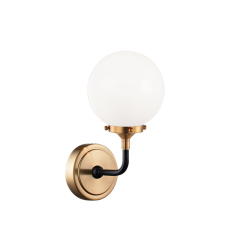 40 Watt Candelabra Aged Gold Brass Metal Wall Sconce (W58201AGOP) - Matteo 40 Watt Candelabra Aged Gold Brass Metal Wall Sconce (W58201AGOP) - Matteo