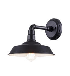  60 Watt Medium E26  Dark Grey Metal Wall Sconce (W58301DG) - Matteo