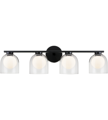 4 x 5W G9 120V Black Metal Wall Sconce (W60704BKCL) - Matteo 4 x 5W G9 120V Black Metal Wall Sconce (W60704BKCL) - Matteo