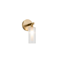  5W LED G9 Aged Gold Brass Metal Wall Sconce (W60801AG) - Matteo