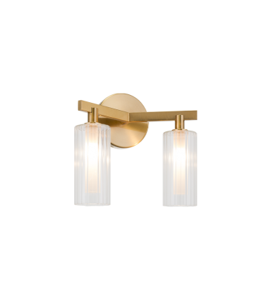  5W LED G9 Aged Gold Brass Metal Wall Sconce (W60802AG) - Matteo