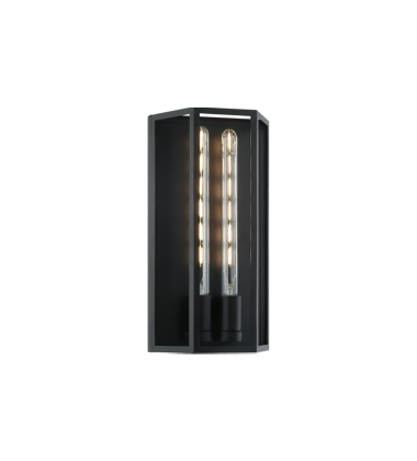   Matte Black Metal Wall Sconce (W64502MB) - Matteo