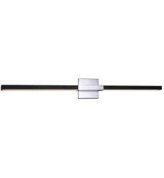 16 Watt LED Matte Black & Chrome Metal Wall Sconce (W64736MBCH) - Matteo 16 Watt LED Matte Black & Chrome Metal Wall Sconce (W64736MBCH) - Matteo