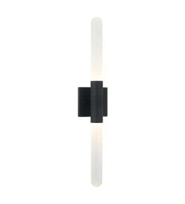   Matte Black Metal Wall Sconce (W65802MB) - Matteo