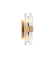   Aged Gold Brass Metal Wall Sconce (W66902AG) - Matteo