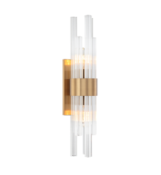   Aged Gold Brass Metal Wall Sconce (W66912AG) - Matteo