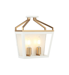 2 x 60W Medium Base-E26 120V? White + Aged Gold Brass Metal Wall Sconce (W67012WHAG) - Matteo 2 x 60W Medium Base-E26 120V? White + Aged Gold Brass Metal Wall Sconce (W67012WHAG) - Matteo