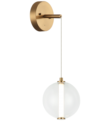  BELANGE Wall Sconce(W69601AGCL)-Matteo