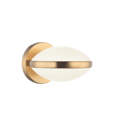  40 Watt G9 Aged Gold Brass Metal Wall Sconce (W71501AG) - Matteo