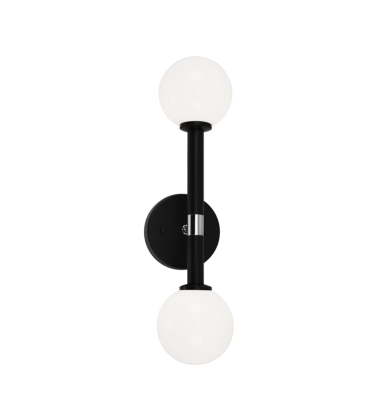 25 Watt Candelabra E12 Black Metal Wall Sconce (W75302BKOP) - Matteo 25 Watt Candelabra E12 Black Metal Wall Sconce (W75302BKOP) - Matteo
