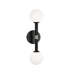 25 Watt Candelabra E12 Black Metal Wall Sconce (W75312BKOP) - Matteo 25 Watt Candelabra E12 Black Metal Wall Sconce (W75312BKOP) - Matteo
