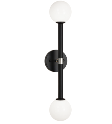 25 Watt Candelabra E12 Black Metal Wall Sconce (W75322BKOP) - Matteo 25 Watt Candelabra E12 Black Metal Wall Sconce (W75322BKOP) - Matteo