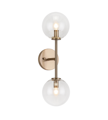 40 Watt Candelabra E12 Metal Wall Sconce (W81702AGCL) - Matteo 40 Watt Candelabra E12 Metal Wall Sconce (W81702AGCL) - Matteo