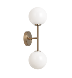 40 Watt Candelabra E12 Aged Gold Brass Metal Wall Sconce (W81702AGOP) - Matteo 40 Watt Candelabra E12 Aged Gold Brass Metal Wall Sconce (W81702AGOP) - Matteo