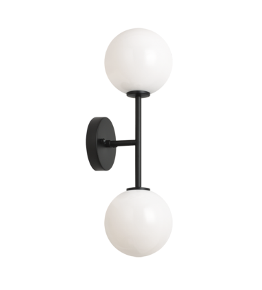  40 Watt Candelabra E12  Black Metal Wall Sconce (W81702BKOP) - Matteo