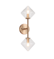 40 Watt Candelabra E12 Aged Gold Brass Metal Wall Sconce (W81742AGCL) - Matteo 40 Watt Candelabra E12 Aged Gold Brass Metal Wall Sconce (W81742AGCL) - Matteo