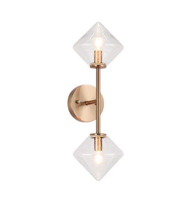 40 Watt Candelabra E12 Aged Gold Brass Metal Wall Sconce (W81742AGCL) - Matteo 40 Watt Candelabra E12 Aged Gold Brass Metal Wall Sconce (W81742AGCL) - Matteo