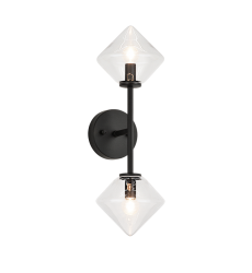 40 Watt Candelabra E12 Black Metal Wall Sconce (W81742BKCL) - Matteo 40 Watt Candelabra E12 Black Metal Wall Sconce (W81742BKCL) - Matteo