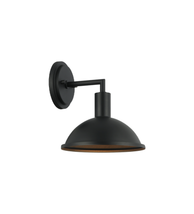 60W Medium Base Matte Black Metal Wall Sconce (W81901MB) - Matteo