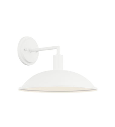  60W Medium Base Matte White Metal Wall Sconce (W81911MW) - Matteo