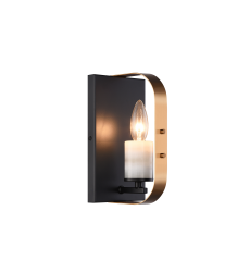 Crandle Wall Sconce(W82901BKAG)-Matteo Crandle Wall Sconce(W82901BKAG)-Matteo