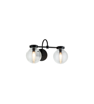   Matte Black Metal Wall Sconce (W84002MBCL) - Matteo