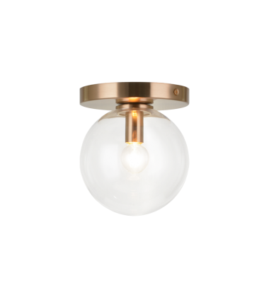 40 Watt Candelabra E12 Aged Gold Brass Metal Wall Sconce/Ceiling Mount (WX06001AGCL) - Matteo 40 Watt Candelabra E12 Aged Gold Brass Metal Wall Sconce/Ceiling Mount (WX06001AGCL) - Matteo