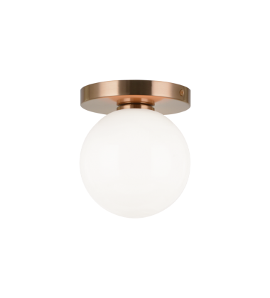 40 Watt Candelabra E12 Aged Gold Brass Metal Wall Sconce/Ceiling Mount (WX06001AGOP) - Matteo 40 Watt Candelabra E12 Aged Gold Brass Metal Wall Sconce/Ceiling Mount (WX06001AGOP) - Matteo