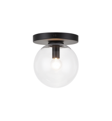 40 Watt Candelabra E12 Black Metal Wall Sconce/Ceiling Mount (WX06001BKCL) - Matteo 40 Watt Candelabra E12 Black Metal Wall Sconce/Ceiling Mount (WX06001BKCL) - Matteo