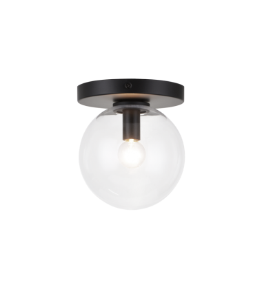  40 Watt Candelabra E12  Black Metal Wall Sconce/Ceiling Mount (WX06001BKCL) - Matteo