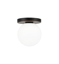 40 Watt Candelabra E12 Black Metal Wall Sconce/Ceiling Mount (WX06001BKOP) - Matteo 40 Watt Candelabra E12 Black Metal Wall Sconce/Ceiling Mount (WX06001BKOP) - Matteo