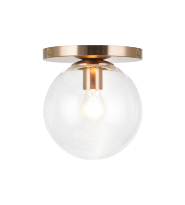  60 Watt Candelabra E12  Aged Gold Brass Metal Wall Sconce/Ceiling Mount (WX06011AGCL) - Matteo