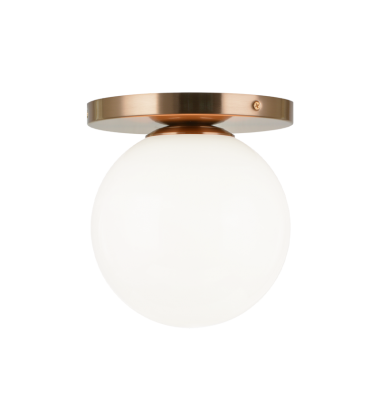  60 Watt Candelabra E12  Aged Gold Brass Metal Wall Sconce/Ceiling Mount (WX06011AGOP) - Matteo