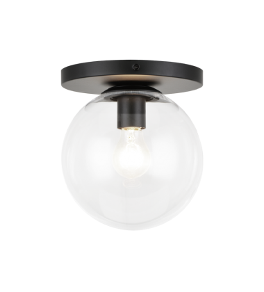  60 Watt Candelabra E12  Black Metal Wall Sconce/Ceiling Mount (WX06011BKCL) - Matteo