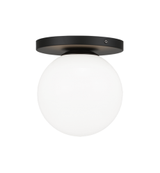  60 Watt Candelabra E12  Black Metal Wall Sconce/Ceiling Mount (WX06011BKOP) - Matteo