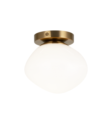 60W Medium Base-E26 120V Aged Gold Brass Metal Wall Sconce/Ceiling Mount (WX63601AGOP) - Matteo